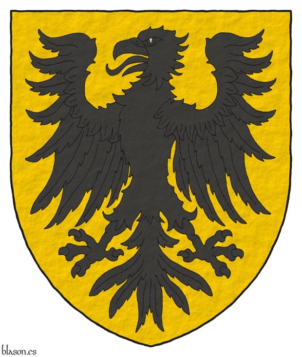 Or, a eagle displayed Sable.