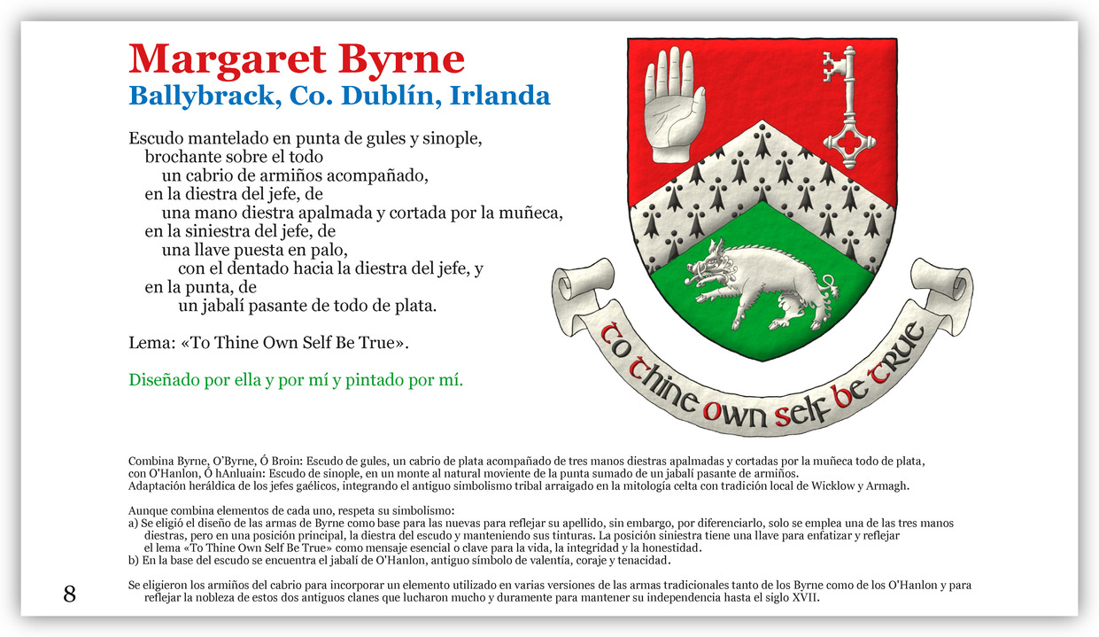 Armas de Mujer: Margaret Byrne.