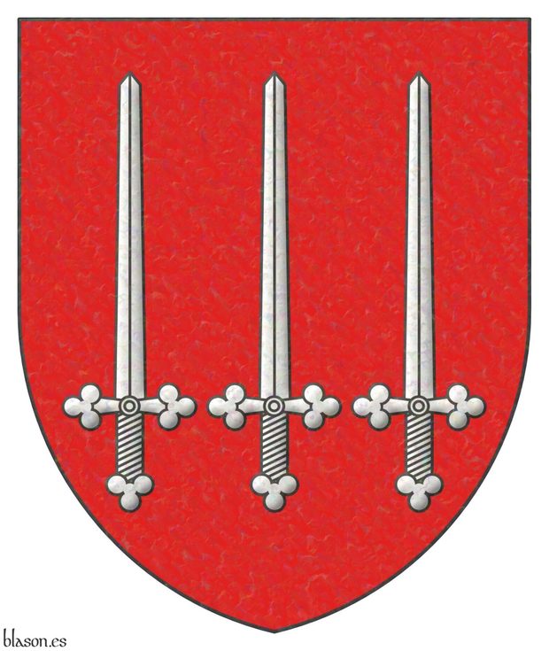 Escudo de Willame de Colebraund en The Lord Marshal's Roll