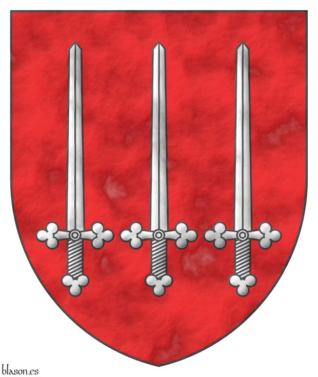 The Lord Marshal's Roll, shield of Willame de Colebraund