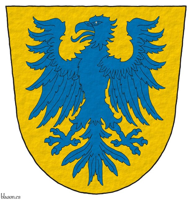 Escudo de oro, un �guila de azur.
