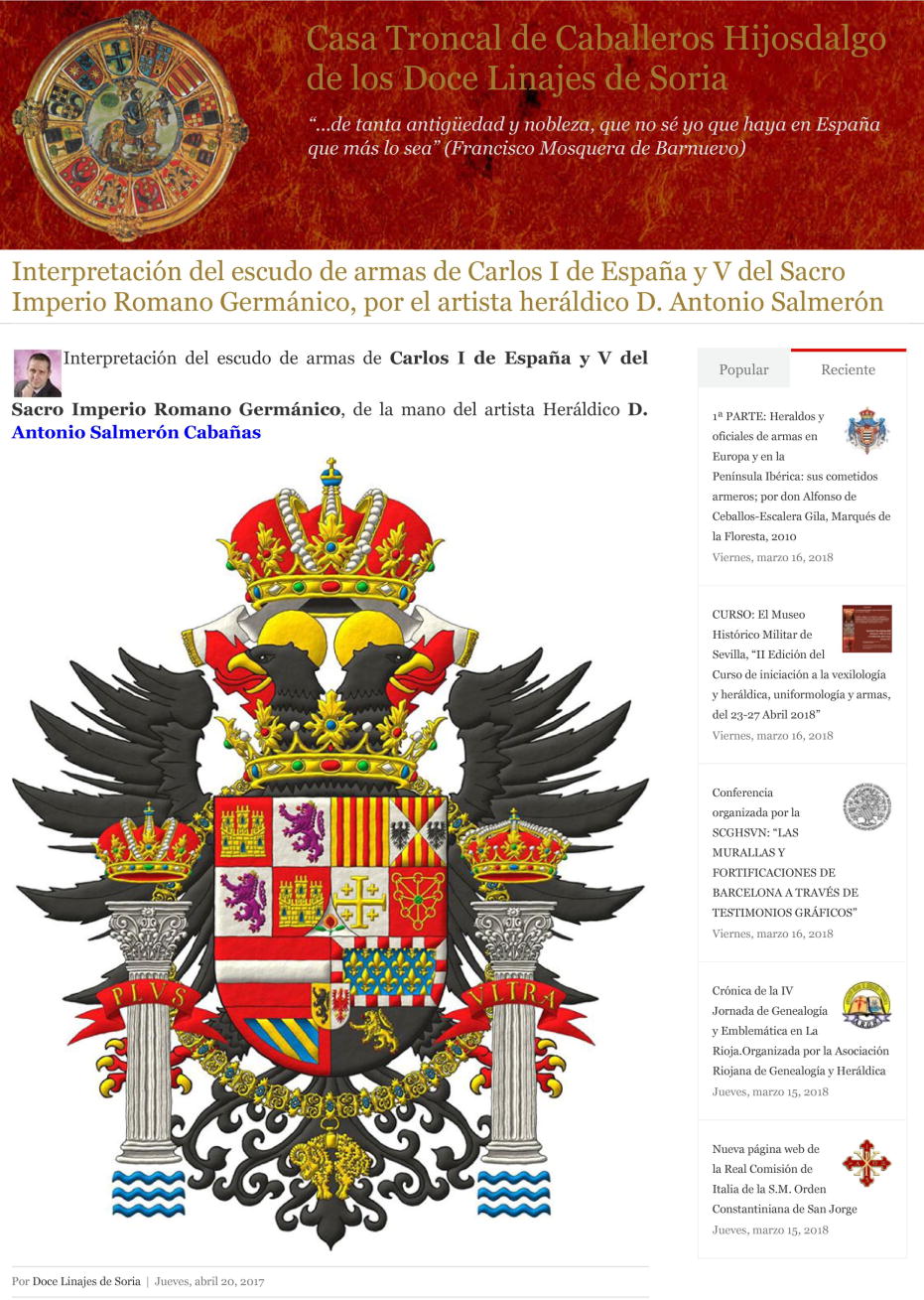 Carlos V del Sacro Imperio Romano Germánico