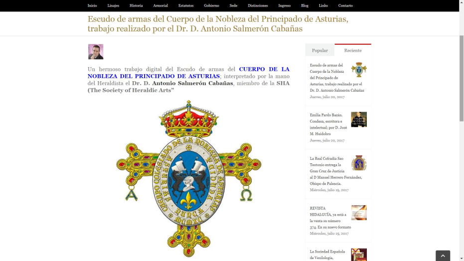 Cuerpo de la Nobleza del Principado de Asturias, Doce Linajes