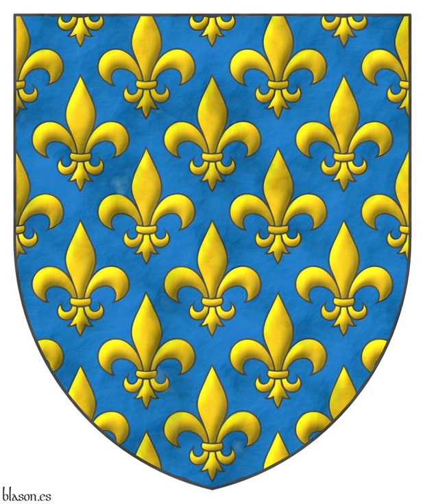 Escudo de San Luis rey de Francia y de Felipe III de Francia