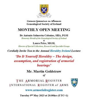 Martin Goldstraw, Conferencia Anual de Herldica de Irlanda
