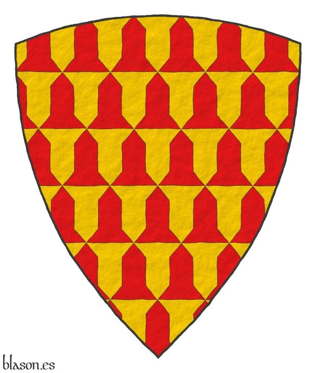 Earl of Derby, Verado de oro y gules Vairy or and gules