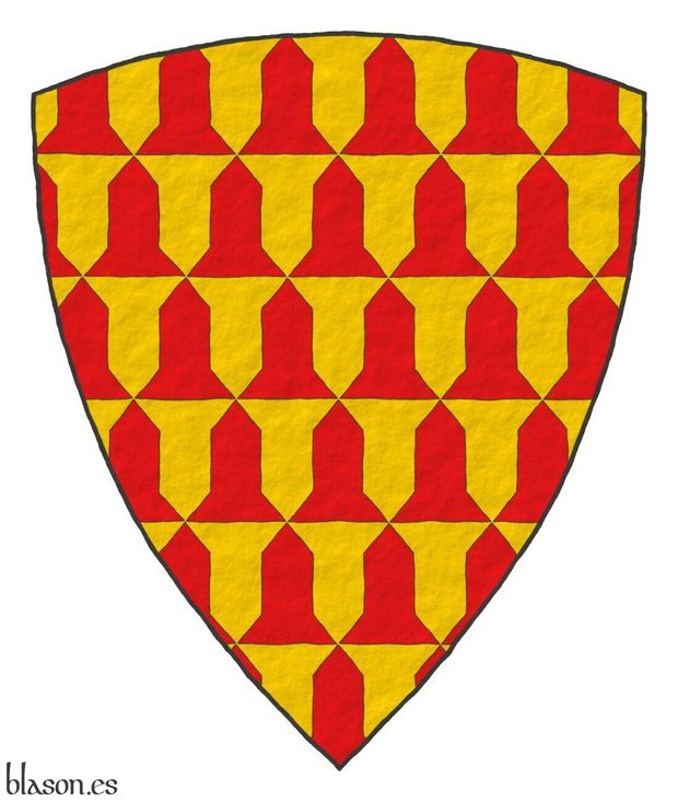 Escudo verado de oro y gules.