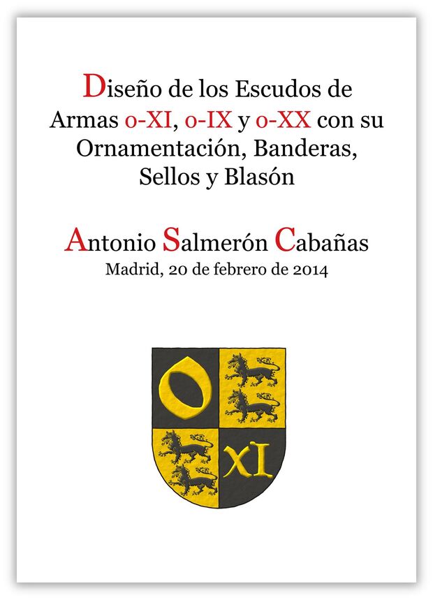 Diseo de los escudos de armas o-XI, o-IX, o-XX