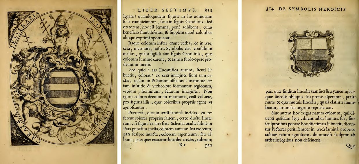 P�ginas XVI, 313 y 314, c�digo de rayado.