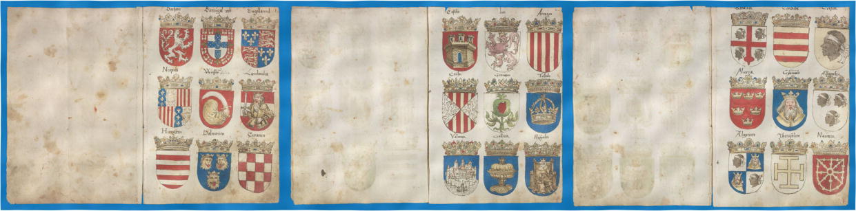Vigil Raber, 1548, pages from 2 to 4, it has 7244 coat of arms