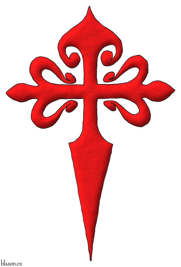 Santiago, Orden de. Orden de Santiago, emblema. Calatrava, Orden de. Orden  de Calatrava, emblema.