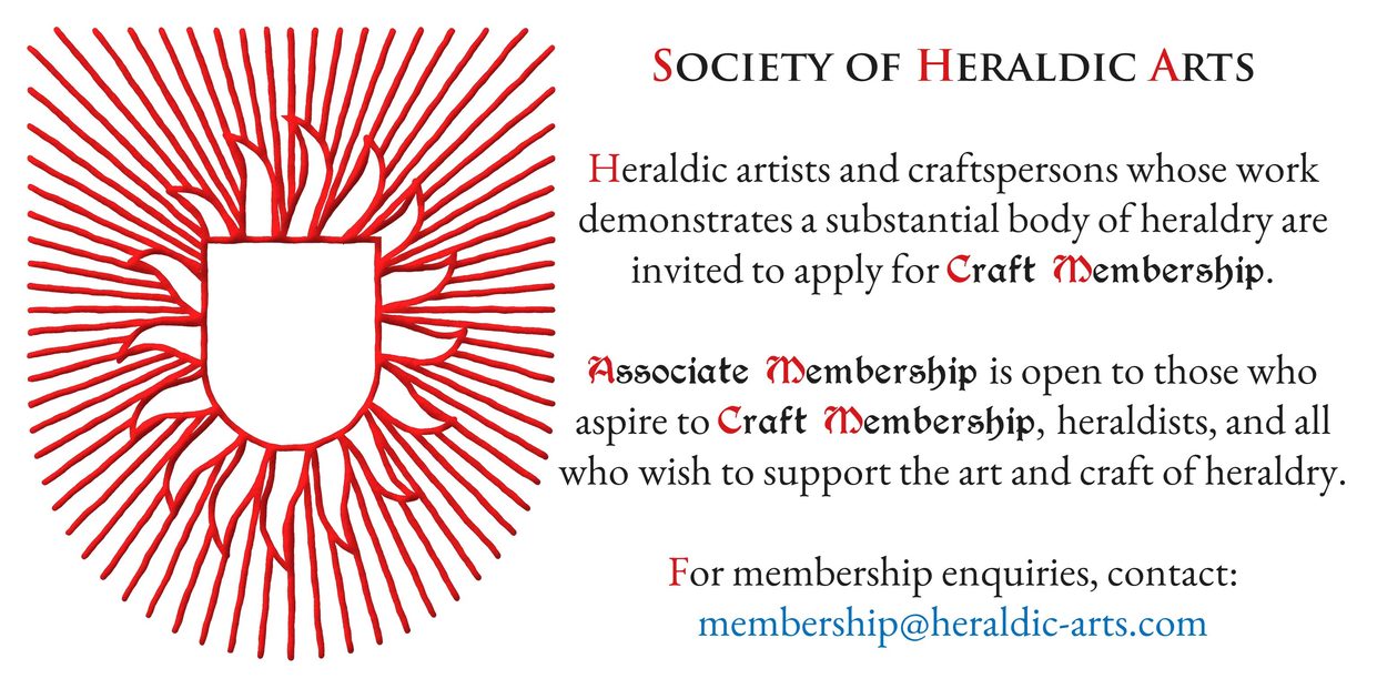 Society of Heraldic Arts, new web site