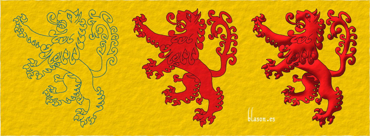 How I emblazoned a Lion Gules, rampant.