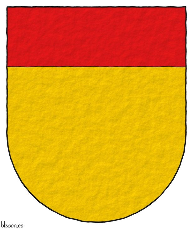 Or, a chief Gules.