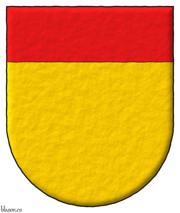 Or, a chief Gules.