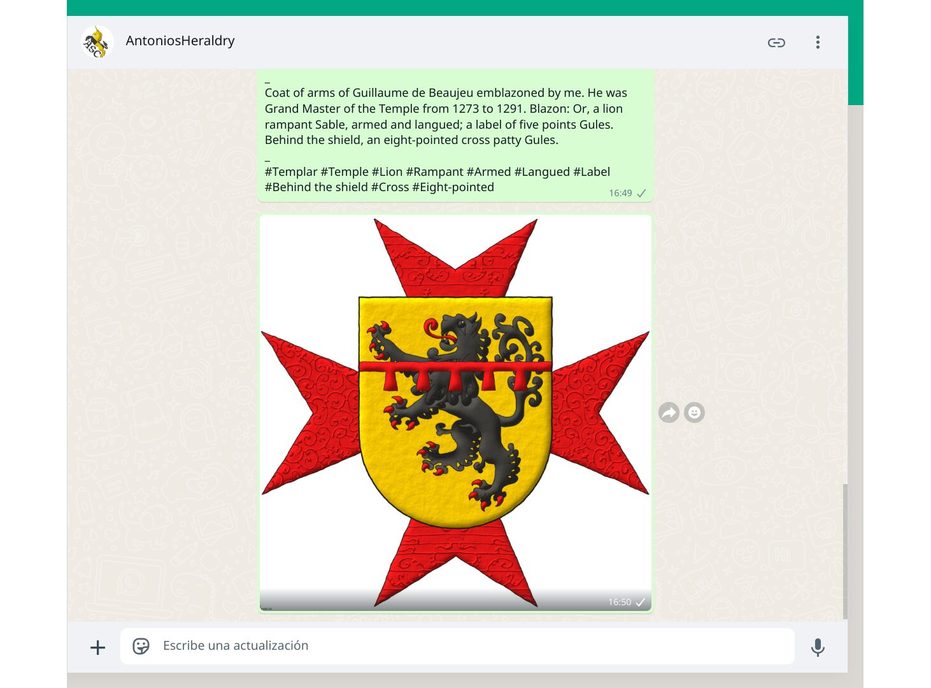 Dr. Antonio Salmeron, WhatsApp, Guillaume de Beaujeu