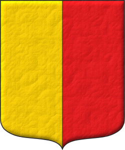 Escudo partido de oro y gules.
