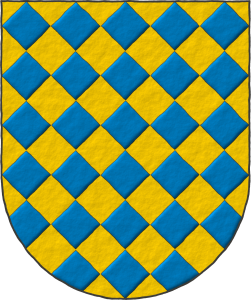 Escudo losanjado oro y azur.